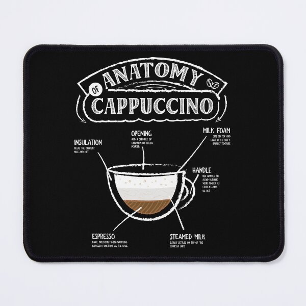Item preview, Anatomy of Cappuccino Cute Coffee Quotes Coffee Lovers designed and sold by Designer-Girl.