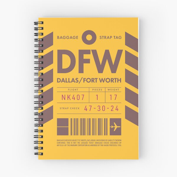 Item preview, Etiqueta de equipaje D - DFW Dallas Fort Worth EE. UU. designed and sold by VoodooCircus.