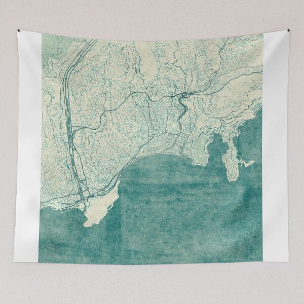 Item preview, Nice Map Blue Vintage designed and sold by HubertRoguski.