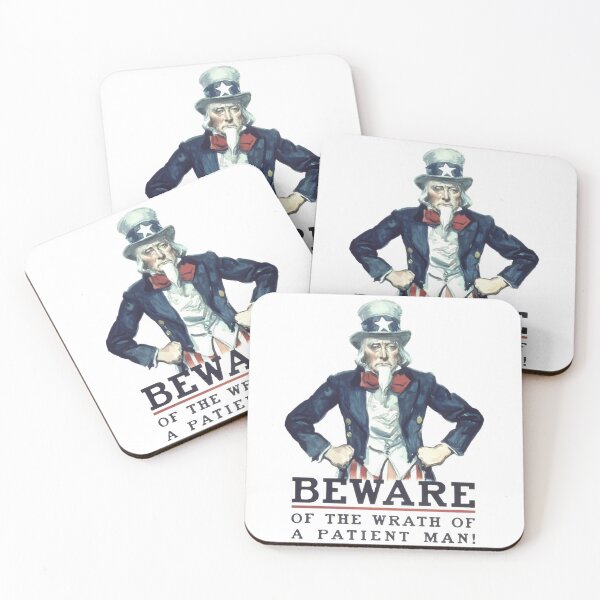 Item preview, Beware Of The Wrath Of A Patient Man Uncle Sam designed and sold by taiche.