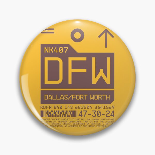 Item preview, Luggage Tag C - DFW Dallas Fort Worth USA designed and sold by VoodooCircus.