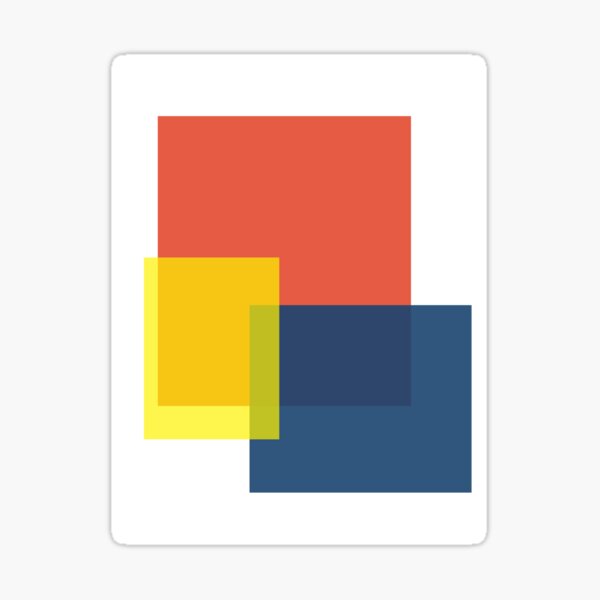 Primary Colors - Color Block Sticker