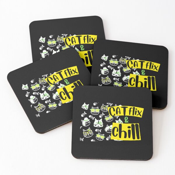 Item preview, CATflix (Netflix) _amp_ Chill- Funny Cat Meme  designed and sold by 99organizersd.
