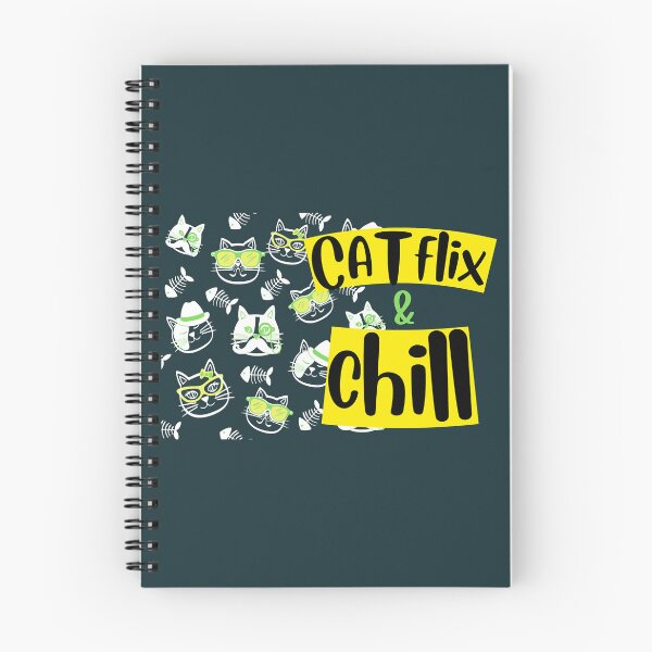 Item preview, CATflix (Netflix) _amp_ Chill- Funny Cat Meme  designed and sold by 99organizersd.