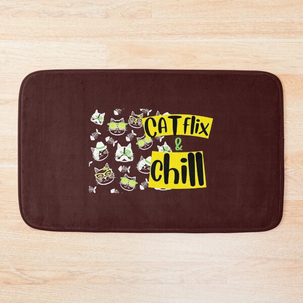 Item preview, CATflix (Netflix) _amp_ Chill- Funny Cat Meme  designed and sold by 99organizersd.