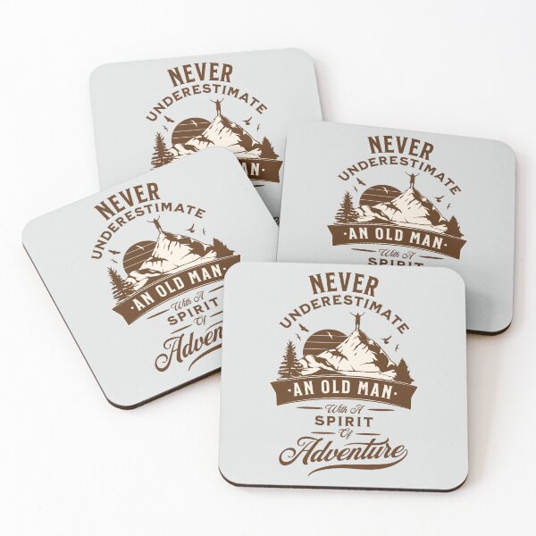 Item preview, Never Underestimate An Old Man With A Spirit Of Adventure Premium   designed and sold by CharliJane09.