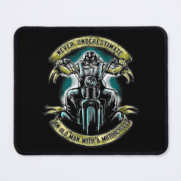 Item preview, Never Underestimate an Old Man with a Motorcycle designed and sold by CharliJane09.
