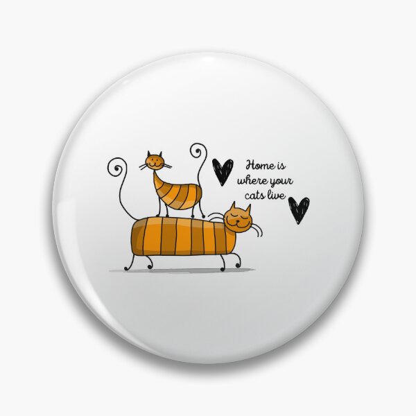 Item preview, Home is where your cats live- Funny Cat Meme  designed and sold by 99organizersd.