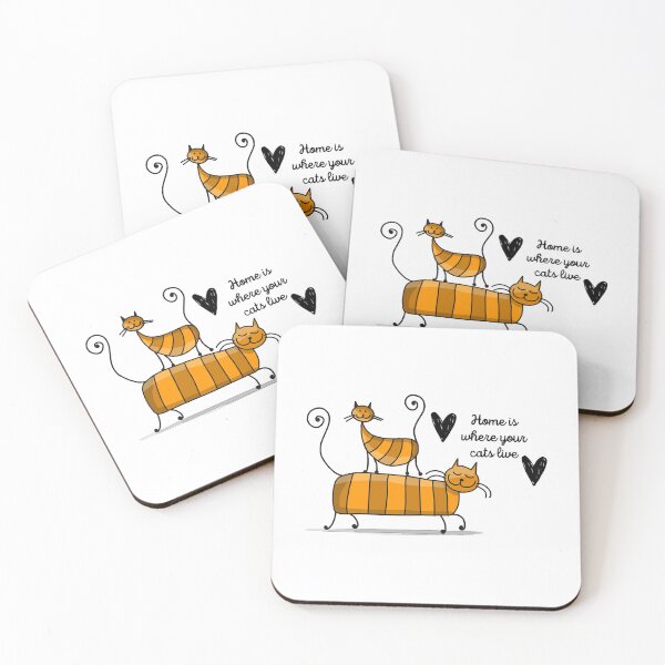 Item preview, Home is where your cats live- Funny Cat Meme  designed and sold by 99organizersd.