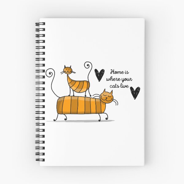 Item preview, Home is where your cats live- Funny Cat Meme  designed and sold by 99organizersd.