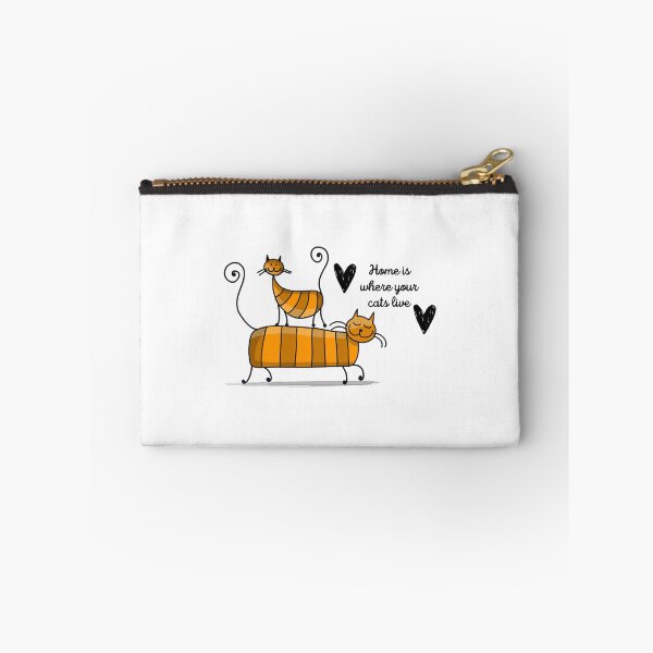 Item preview, Home is where your cats live- Funny Cat Meme  designed and sold by 99organizersd.