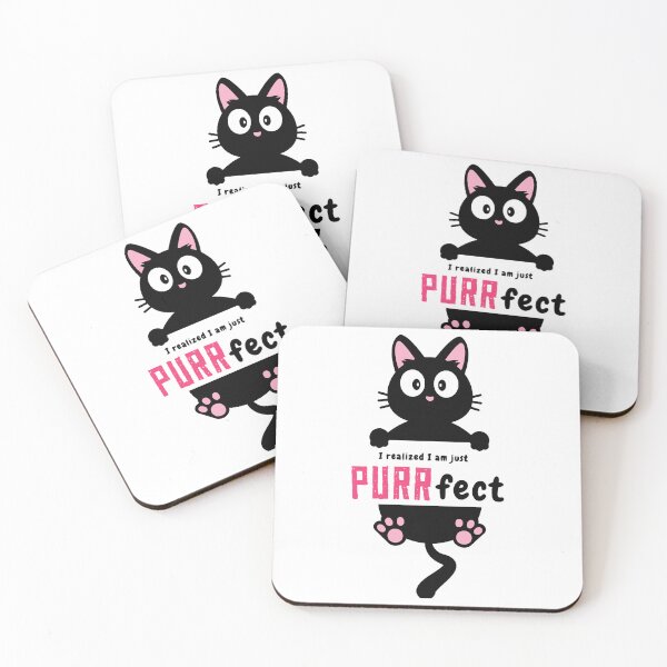 Item preview, I am Purrfect my Life is Purrfect- Funny Cat Quote  designed and sold by 99organizersd.
