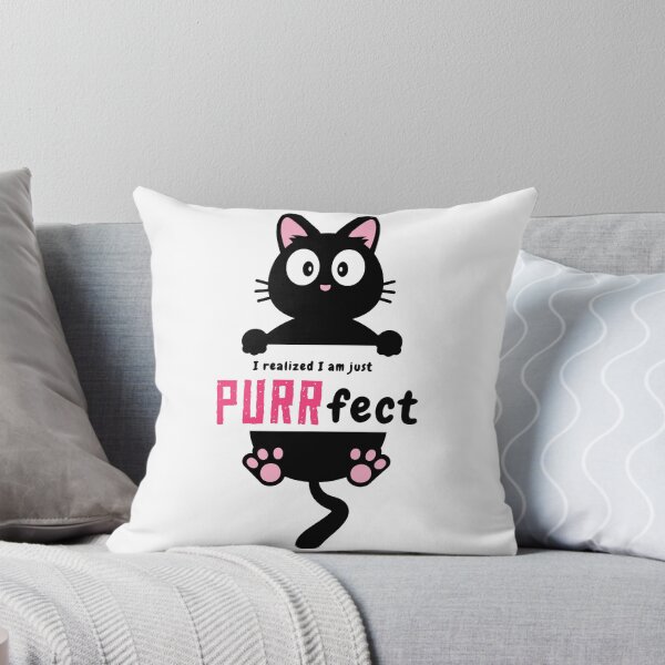 Item preview, I am Purrfect my Life is Purrfect- Funny Cat Quote  designed and sold by 99organizersd.