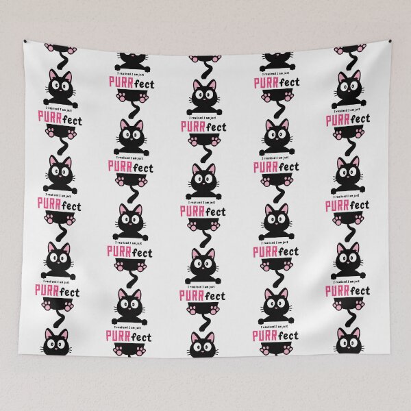 Item preview, I am Purrfect my Life is Purrfect- Funny Cat Quote  designed and sold by 99organizersd.