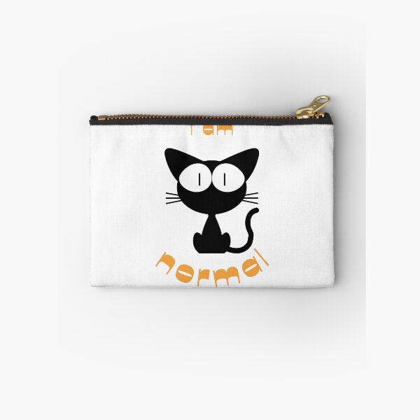 Item preview, I am PURRfectly normal! Sarcastic Funny Cat Meme cats  designed and sold by 99organizersd.