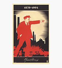Lenin poster 1924 Photographic Print