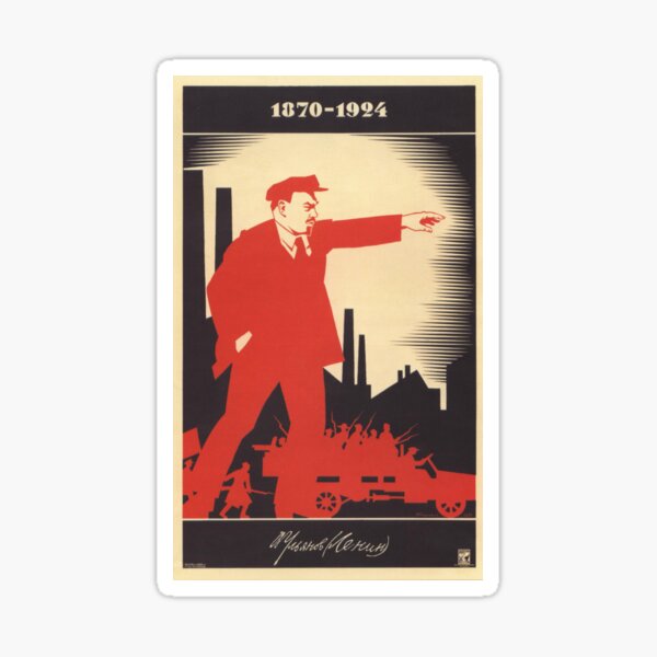 Lenin-Plakat 1924 Sticker