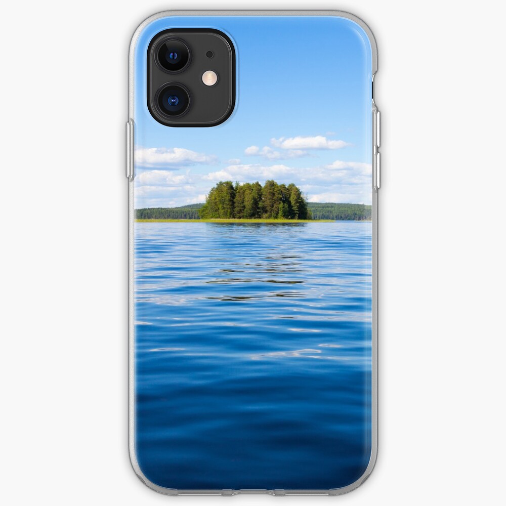 Finland lake scape at summer iPhone Case & Cover