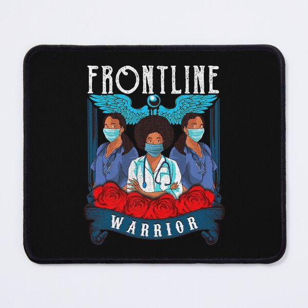 Item preview, Frontline Warrior Proud Hero Black Nurse Superhero Gift designed and sold by GardNewerd.
