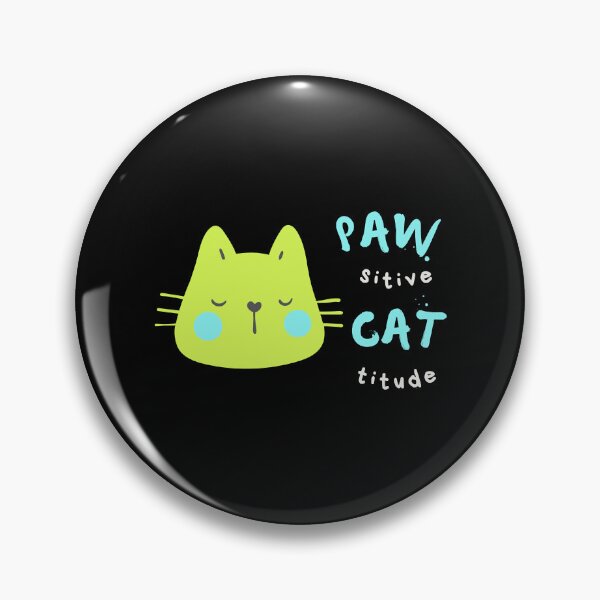 Item preview, PAWsitive CATtitude- Funny Cat Meme  designed and sold by 99organizersd.