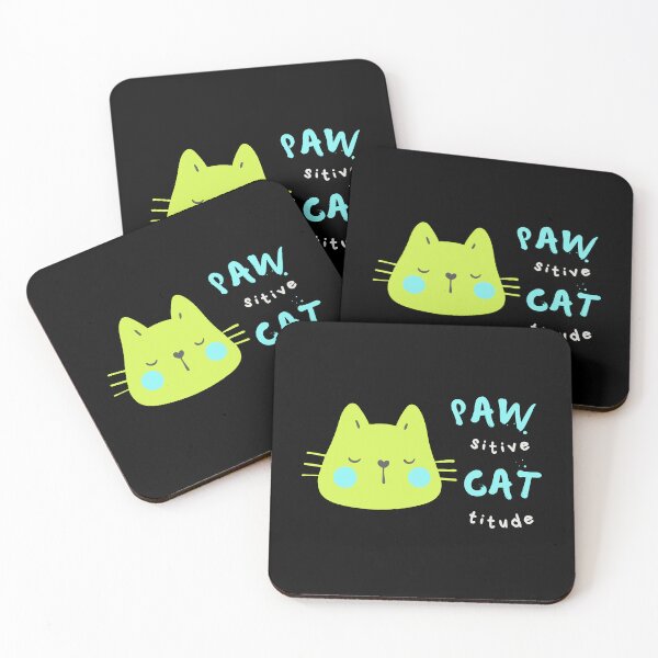 Item preview, PAWsitive CATtitude- Funny Cat Meme  designed and sold by 99organizersd.