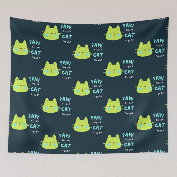 Item preview, PAWsitive CATtitude- Funny Cat Meme  designed and sold by 99organizersd.