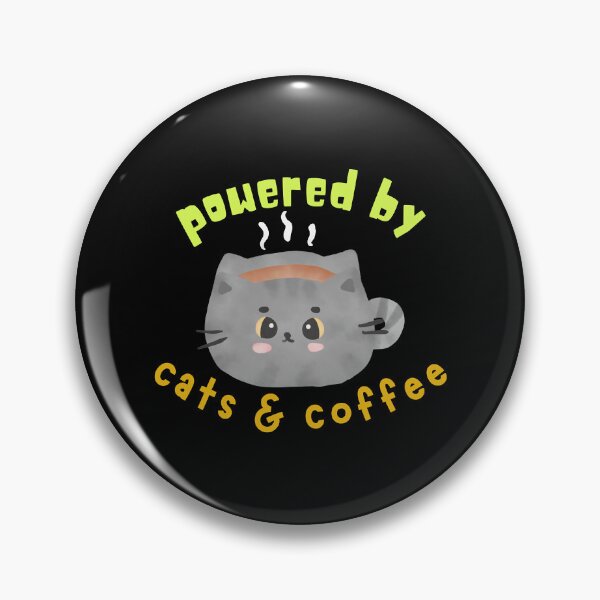 Item preview, Powered by Cats _amp_ Coffee- Funny Cat Meme  designed and sold by 99organizersd.