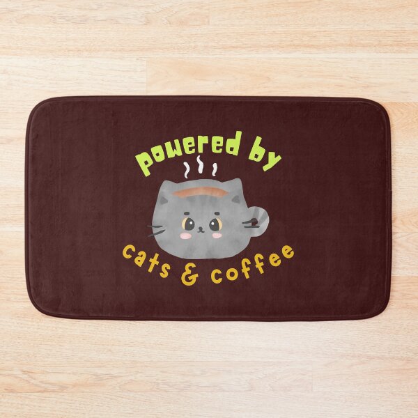 Item preview, Powered by Cats _amp_ Coffee- Funny Cat Meme  designed and sold by 99organizersd.
