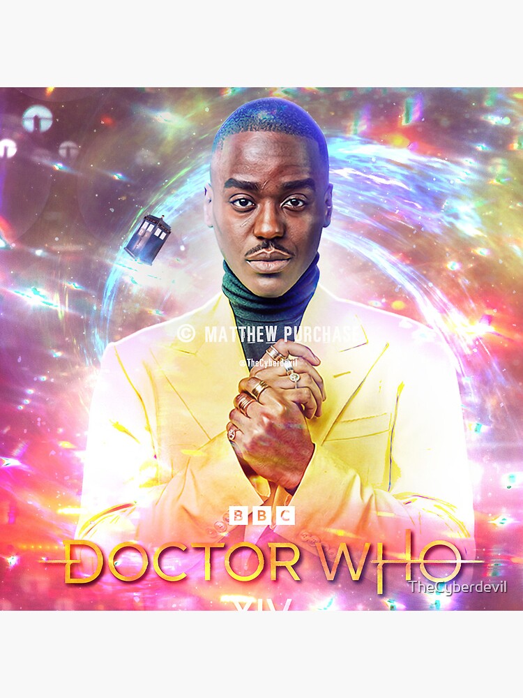 Thumbnail 5 of 5, Coasters (Set of 4), (watermarked) Ncuti Gatwa 14th Doctor - % to charity - By the original artist designed and sold by TheCyberdevil.
