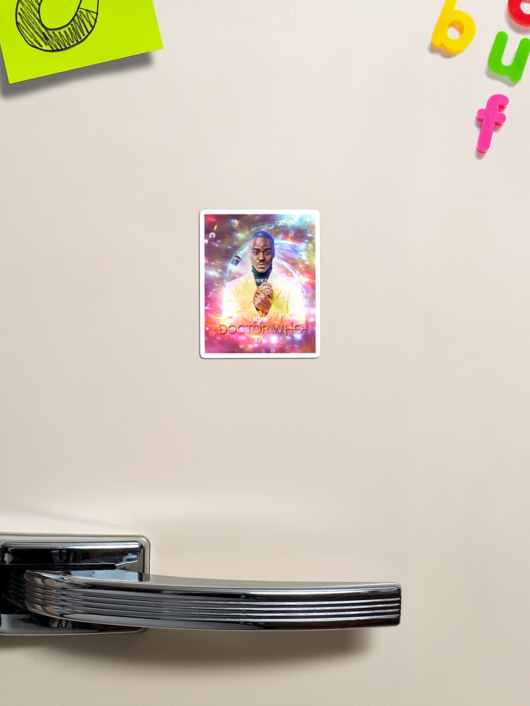 Thumbnail 1 of 3, Magnet, (watermarked) Ncuti Gatwa 14th Doctor - % to charity - By the original artist designed and sold by TheCyberdevil.