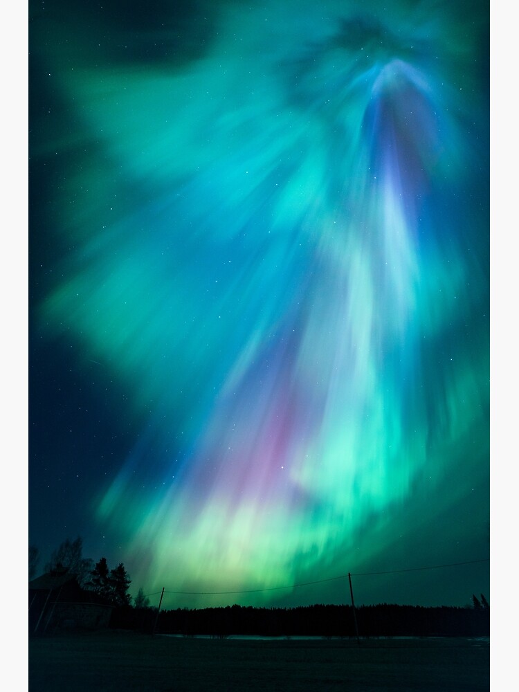 "Beautiful northern lights" Metal Print for Sale by Juhku Redbubble