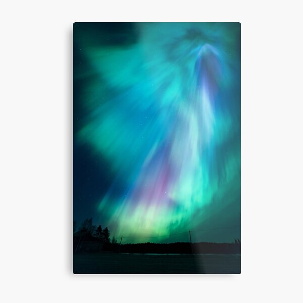 "Beautiful northern lights" Metal Print for Sale by Juhku Redbubble