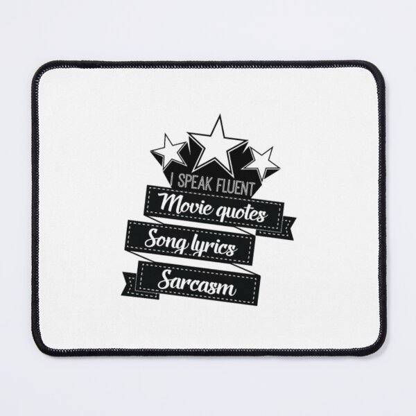 Item preview, I Speak Fluent Movie quotes song lyrics sarcasm designed and sold by LinaAjaxe.