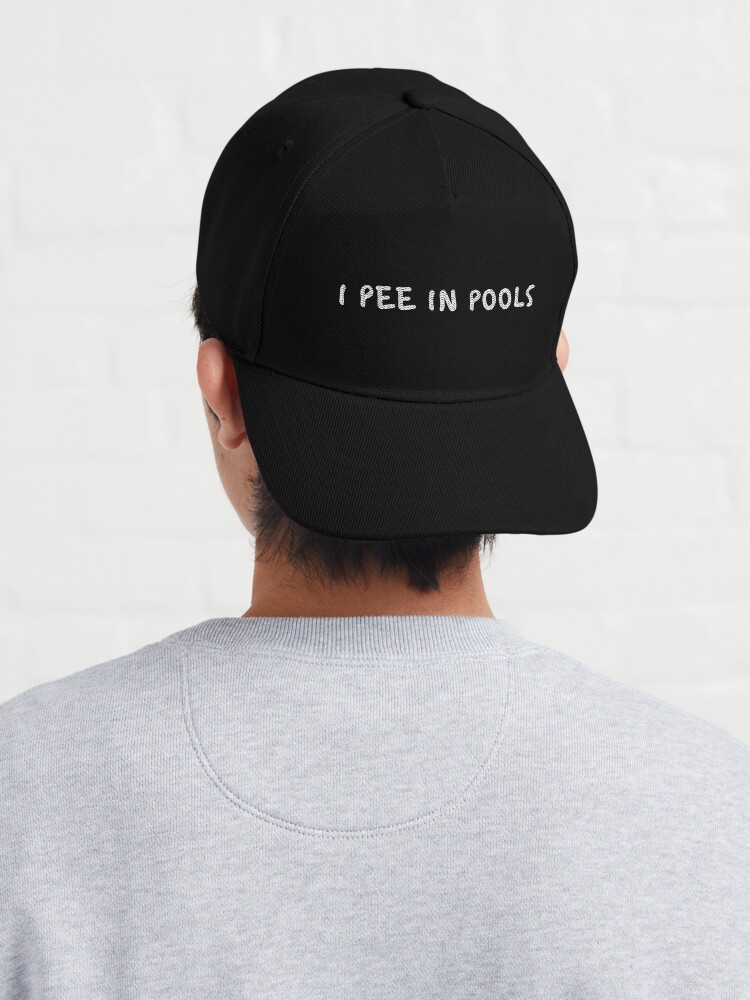 Pool Lover Funny I Pee In Pools Summer Joke Saying Cap for Sale by alenaz