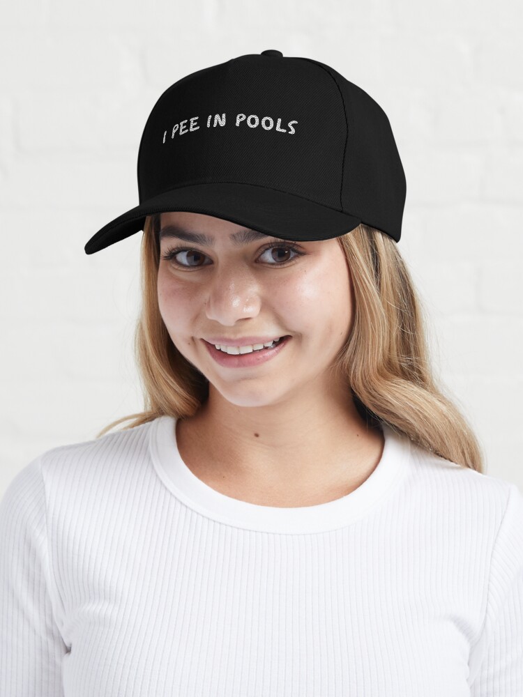 Pool Lover Funny I Pee In Pools Summer Joke Saying | Cap