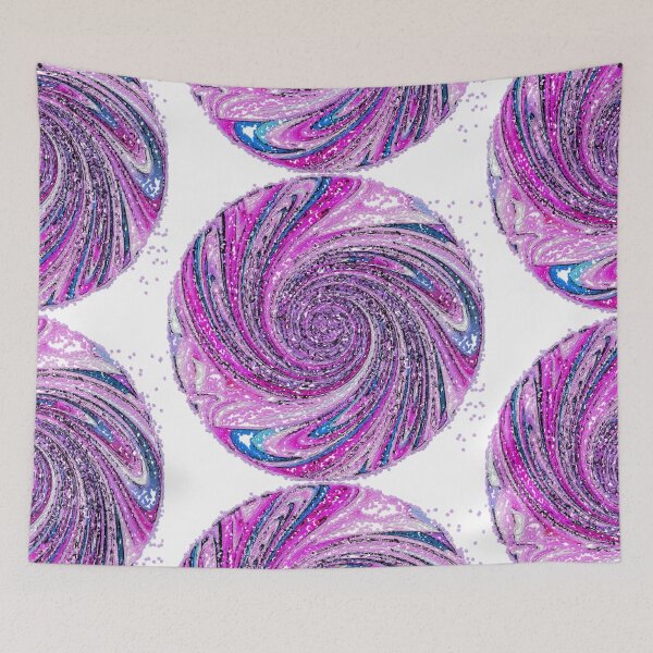 Item preview, Spinning Wave in a Circle  pink purple  designed and sold by FancyFriendship.