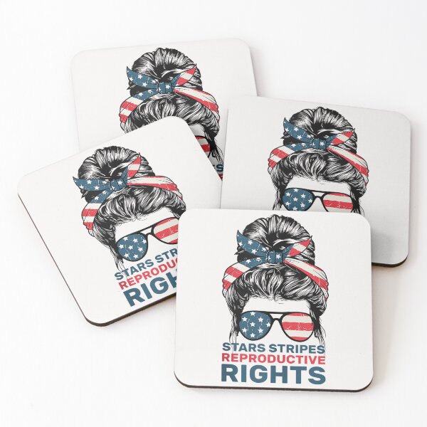 Item preview, Messy Bun American Flag, Stars Stripes Reproductive Rights T Shirt designed and sold by Dieter-Marshall.