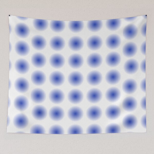 Item preview, Collection of blue blur dots on white background designed and sold by Giree07.