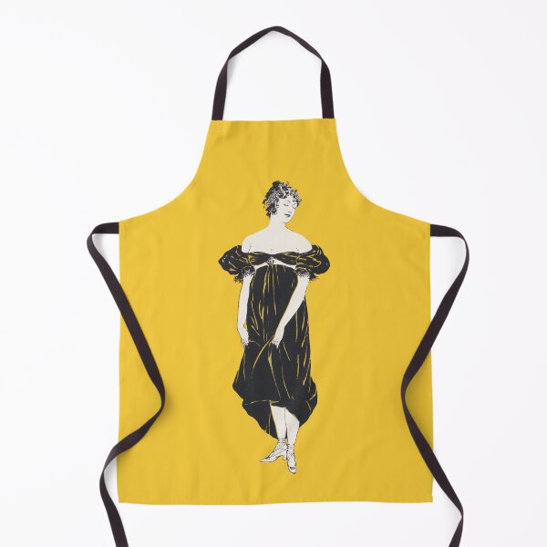 Item preview, Flapper woman tinted yellow from artworks by Edward Penfield designed and sold by see-the-fox.