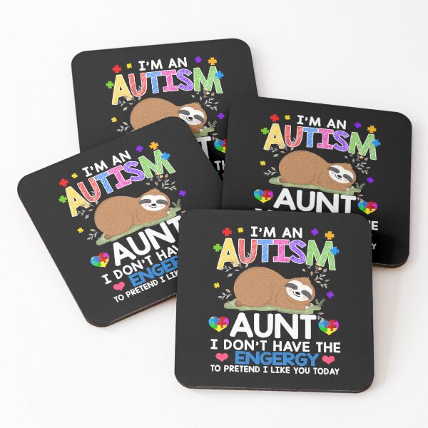 Item preview, I Am An Autism Aunt Cute Sloth Aunt Autism Gift designed and sold by HaaChris-Artis.