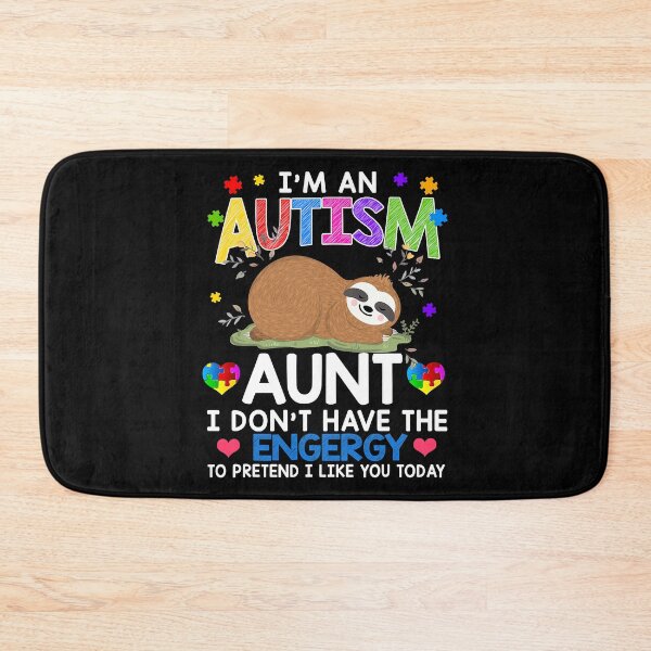 Item preview, I Am An Autism Aunt Cute Sloth Aunt Autism Gift designed and sold by HaaChris-Artis.