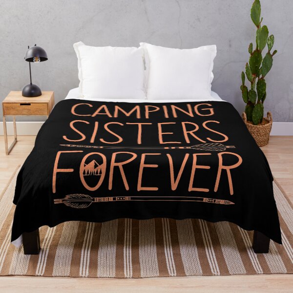 Item preview, Camping Sisters Forever Funny Camping Lovers designed and sold by BennetJaco.