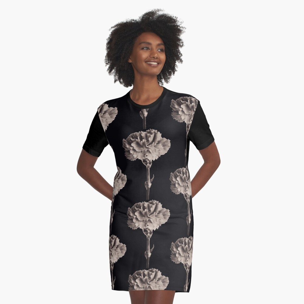 Antique Carnation Graphic T-Shirt Dress