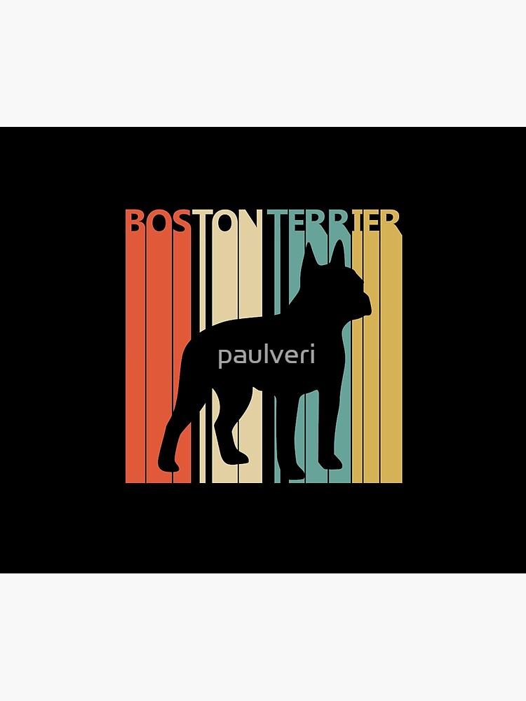 Disover 1980s Boston Terrier Dog owner Gift Tapestry