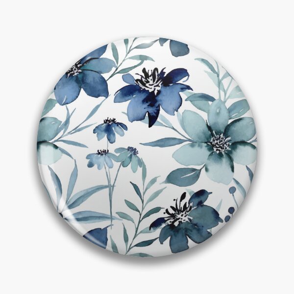 Item preview, Blue Flower Garden - Lupins, Anemones watercolor paints designed and sold by Dzhon99.