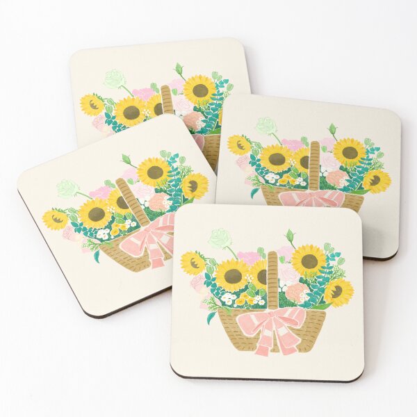 Item preview, A sunflower basket designed and sold by popping-popping.