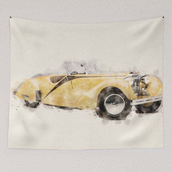 Item preview, Old vintage car in watercolor designed and sold by paulrommer.