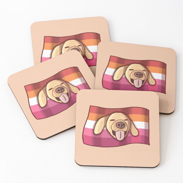 Item preview, Lesbian Flag Dog designed and sold by Stupickeroonies.