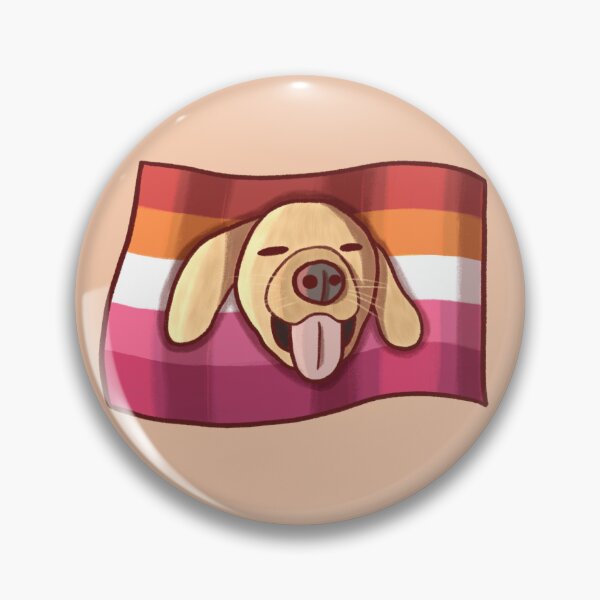 Item preview, Lesbian Flag Dog designed and sold by Stupickeroonies.