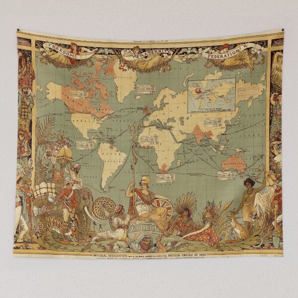Item preview, Antique Map of the World Vintage designed and sold by antiqueart.